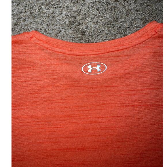 Bright Orange Under Armour Workout Shirt - Size XL - Picture 6 of 11